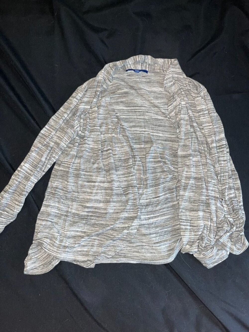 Apt. 9 Womens Gray Long-Sleeve Lightweight Cardigan Sweater Size M